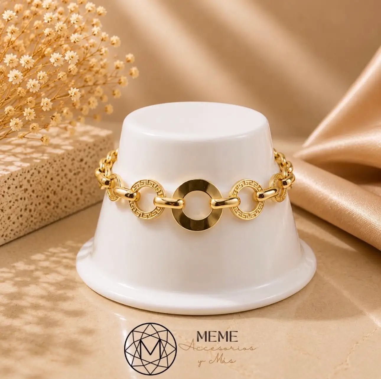 Pulsera Aros Versalia Dorada Pulsera Aros Versalia Dorada